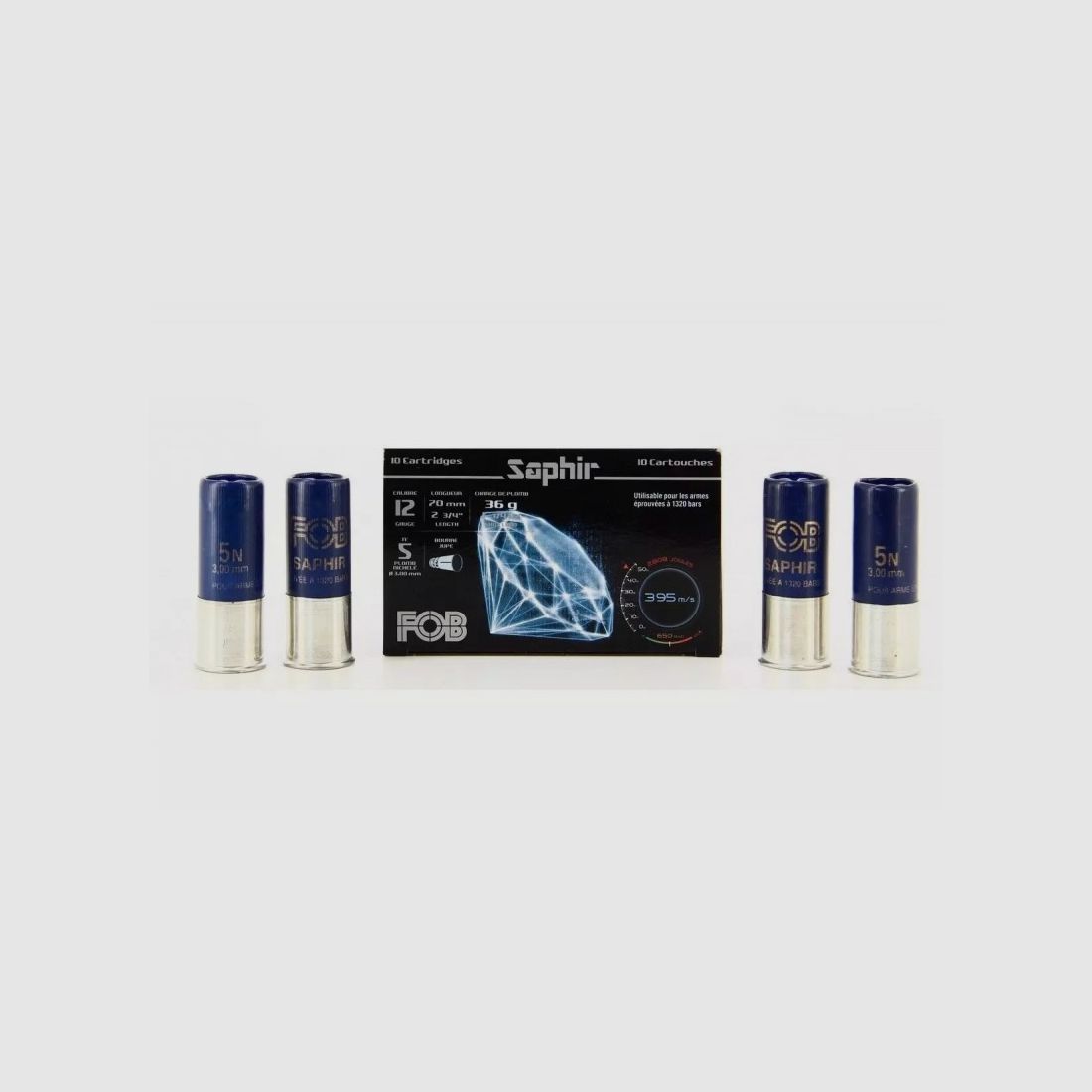 PATRONEN FOB SAPHIR KAL 12/70 36 GRS BJ