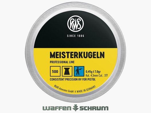 RWS Meisterkugeln 0,53g 4,49mm Professional Line