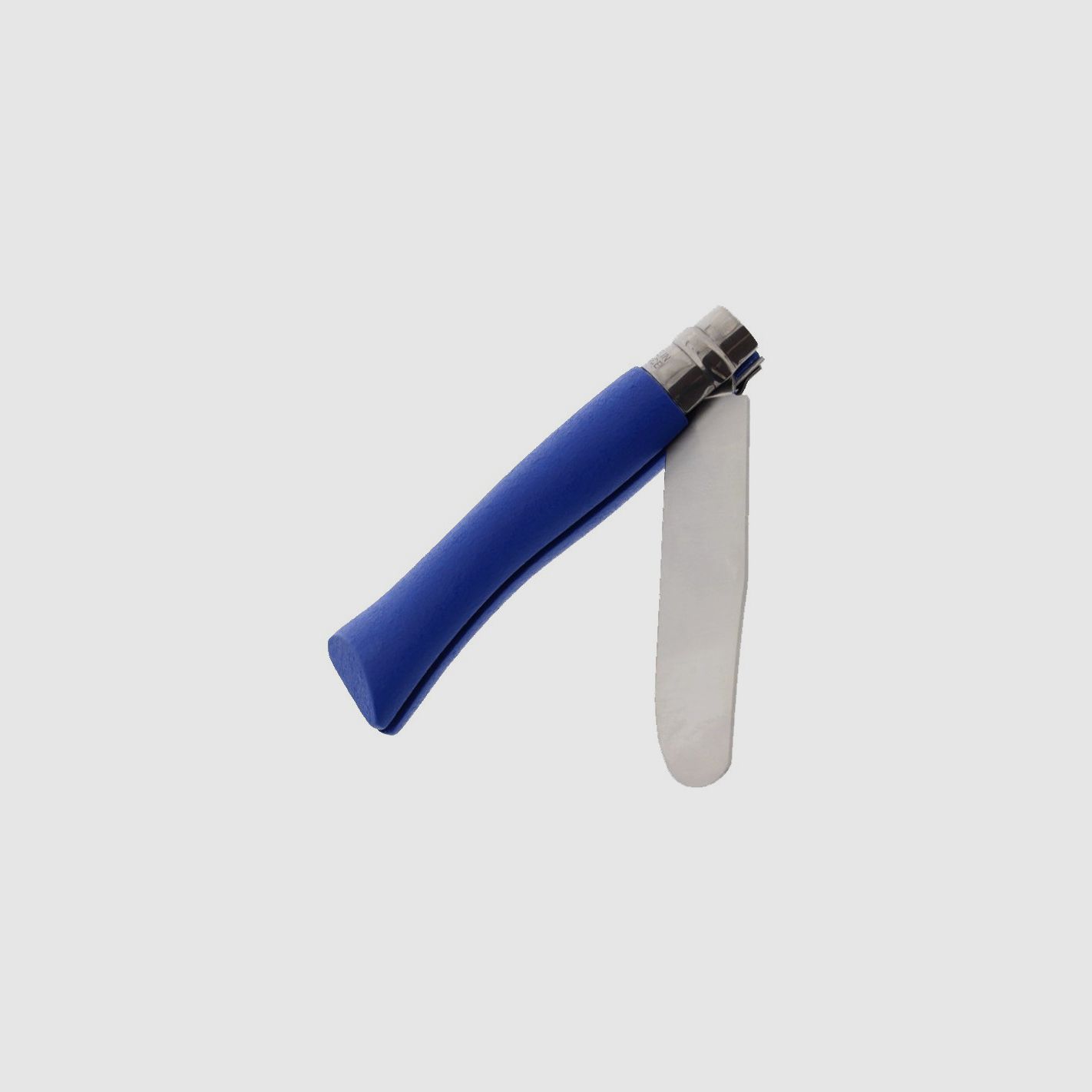 Coltello Opinel 07 Rasoio lama inox manico legno colorato blu, immagine 2 di 2