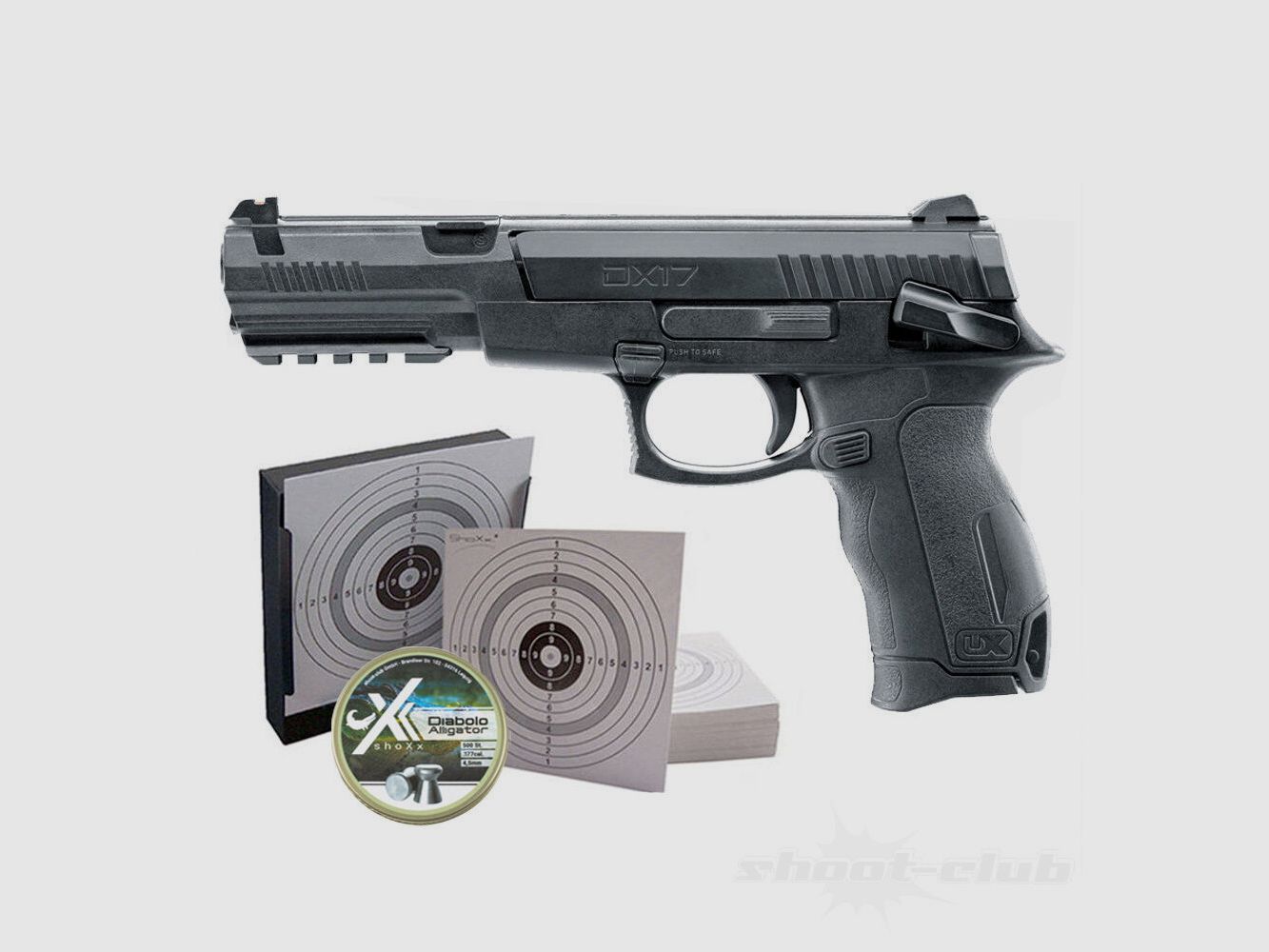 UMAREX DX17 Pistol UX Tornado im Set 4,5mm