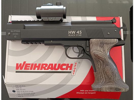 Weihrauch HW45 Blackstar avec accessoires