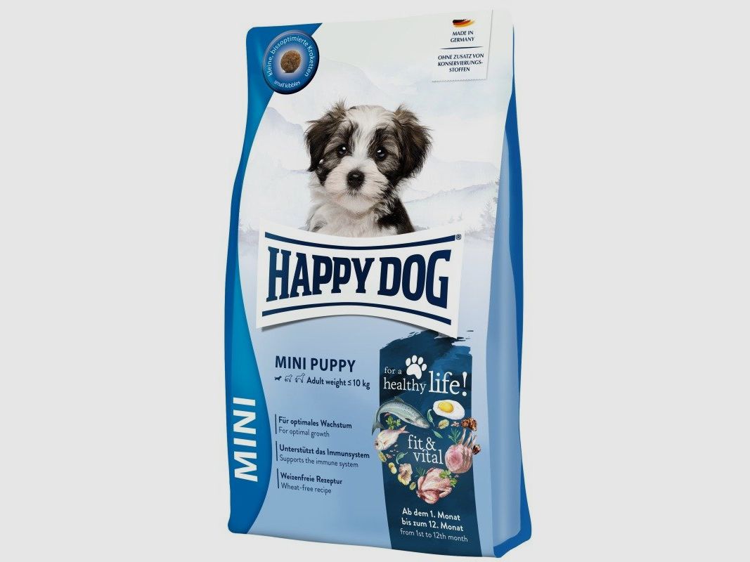 Happy Dog Hunde Trockenfutter fit & vital Mini Puppy 800 g x 4 Stk.