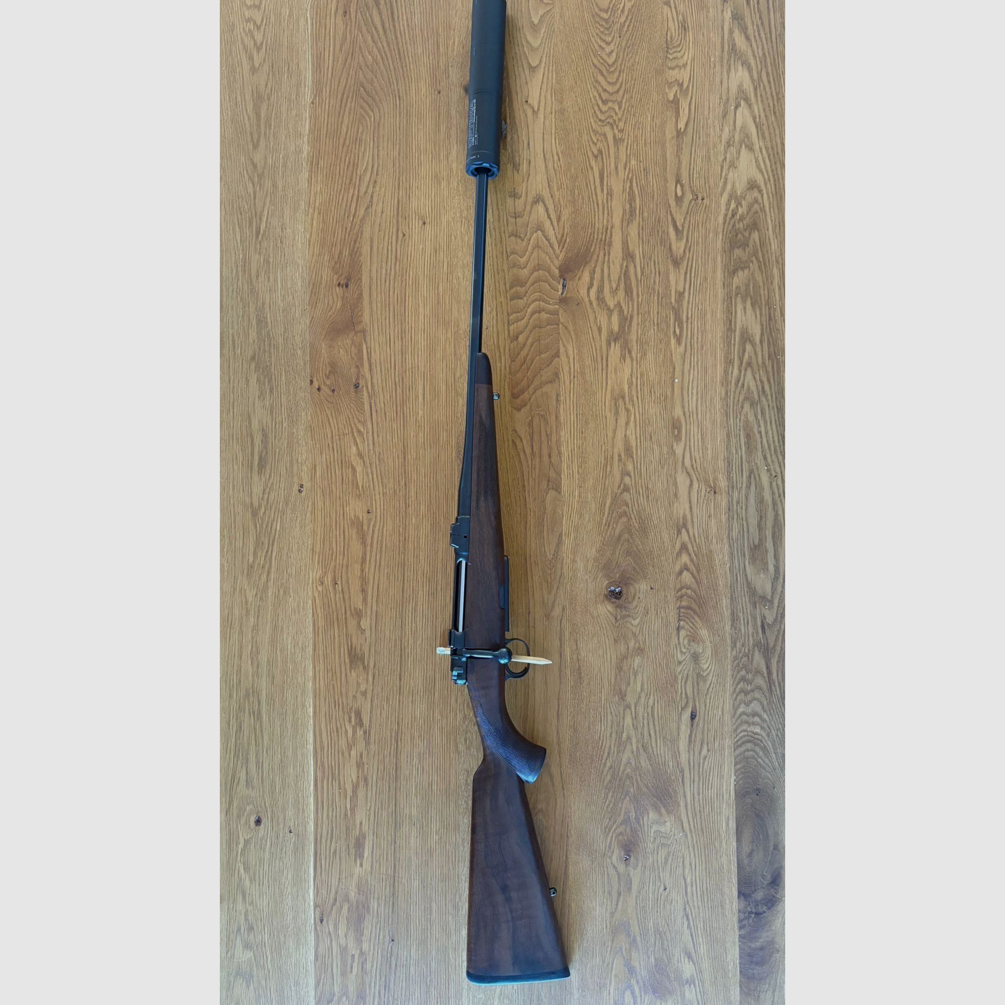 Heym SR21, 6,5 Cr, mit Schalldämpfer und Montage