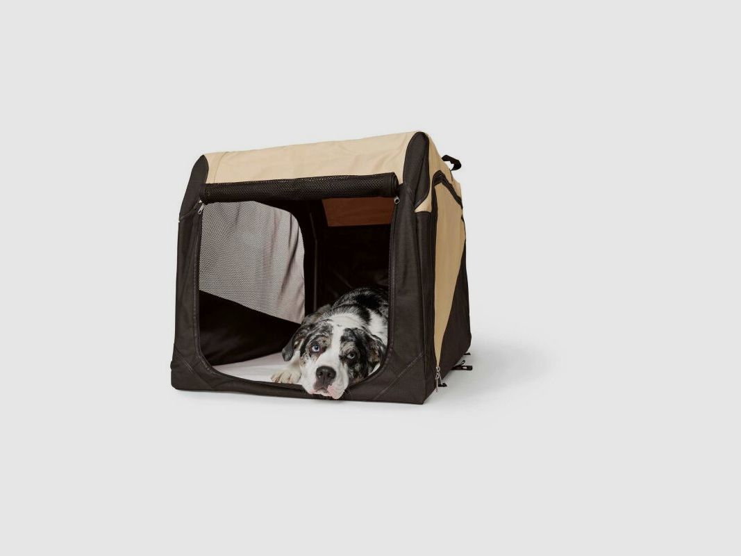Hunter Faltbare Hundebox Beige/Schwarz