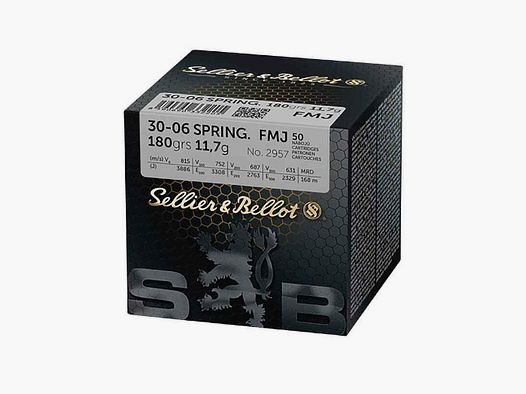SELLIER & BELLOT – Cartucce metalliche – FMJ 180GR