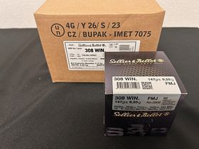 Sellier & Bellot .308 Win. Full metal jacket 9.5g/147grs
