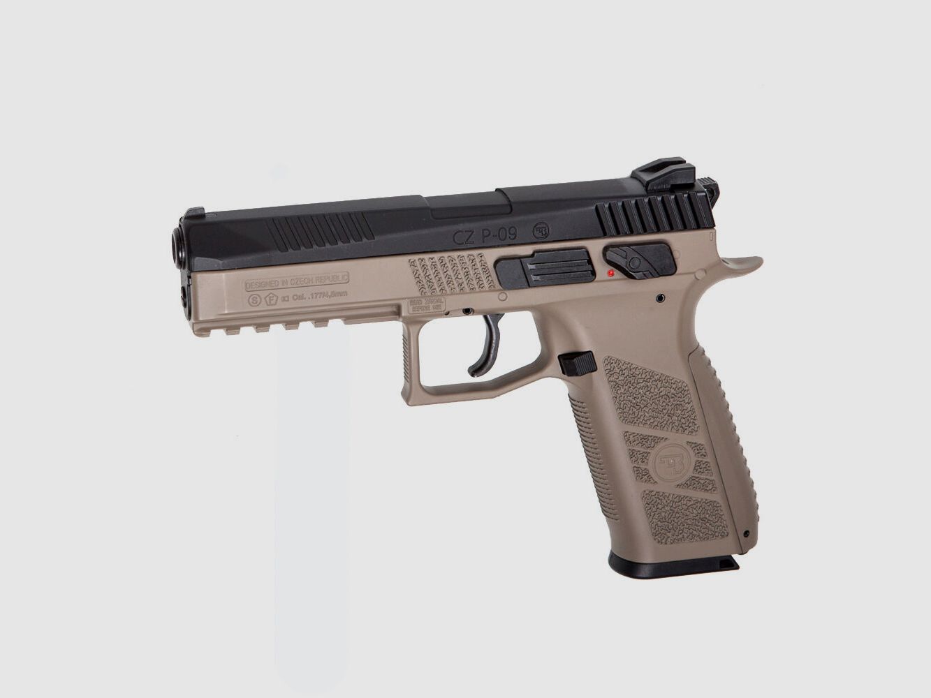 CZ CZ P-09 Co2 Pistole Blowback 4,5mm Diabolo Dual Tone FDE