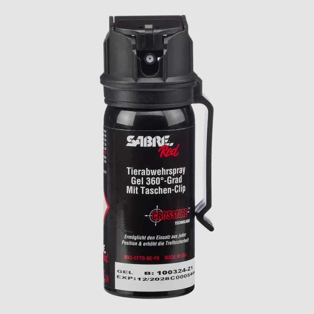 Sabre Red Abwehrspray Crossfire Gel 360°, 0,045 l