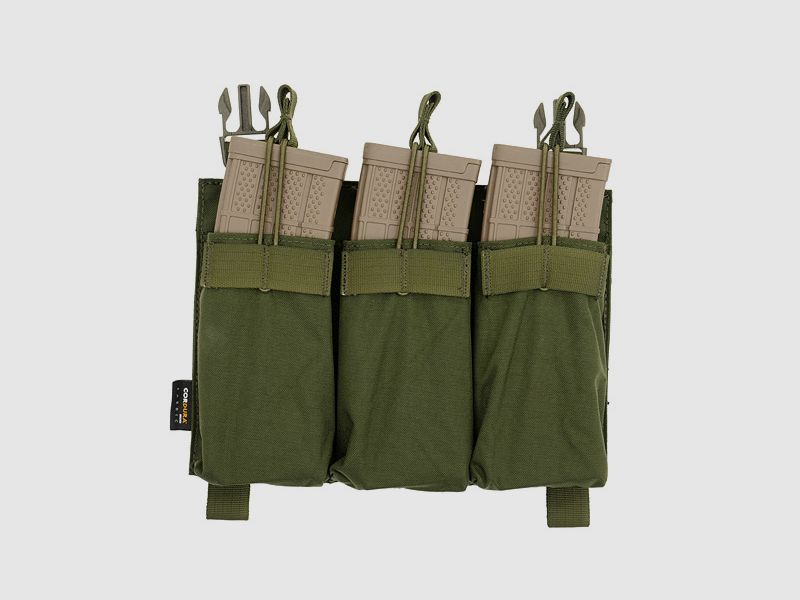 Buckle Up Triple 5.56 Pouch Panel - OD