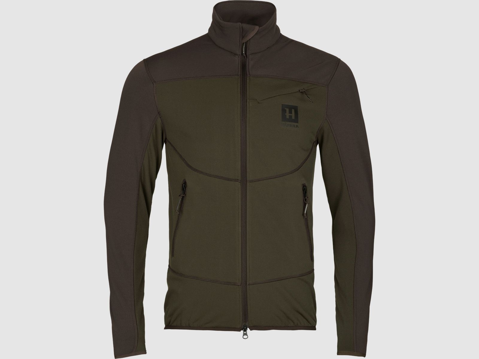 Härkila Fleecejacke Olaf Willow green/Shadow brown