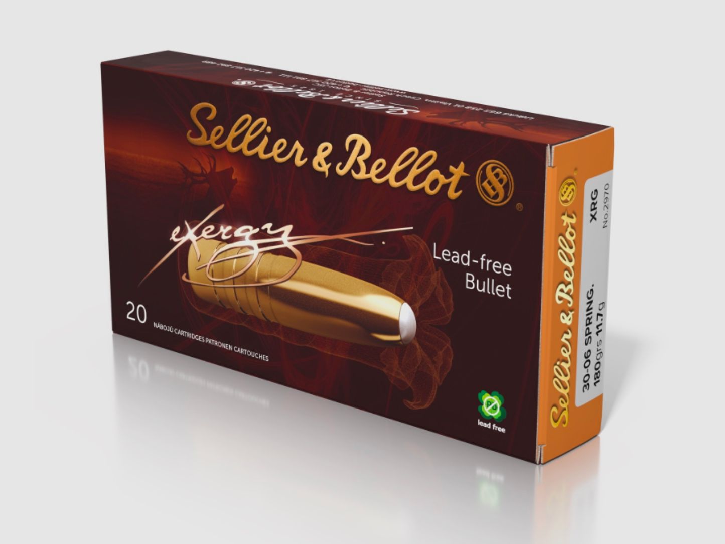 Sellier & Bellot 2008107 .30-06 eXergy lead-free 11.7g 180grs.