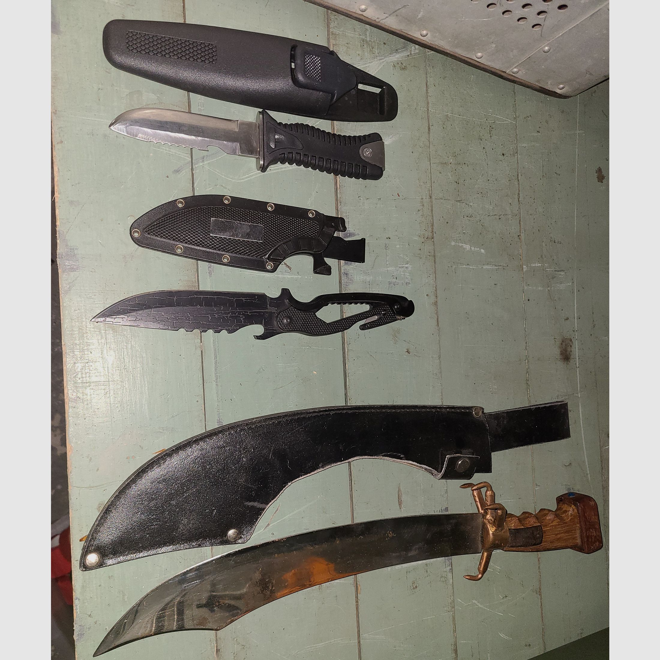 KNIFE LETTER OPENER COLLECTION LIQUIDATION GDR VEB GDR HUNTING DECO BLADES HORN ANTLER COPPER