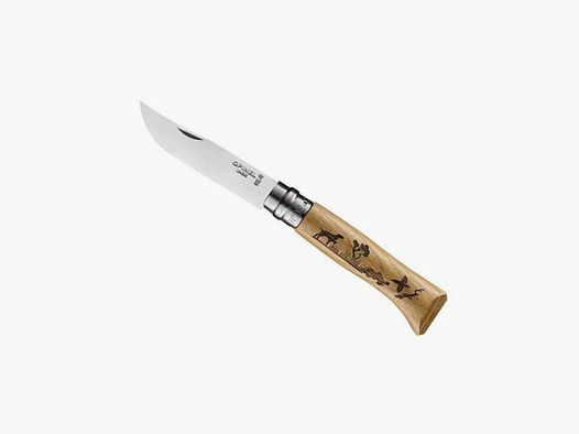 Coltello Opinel N°8 Incisione Cane