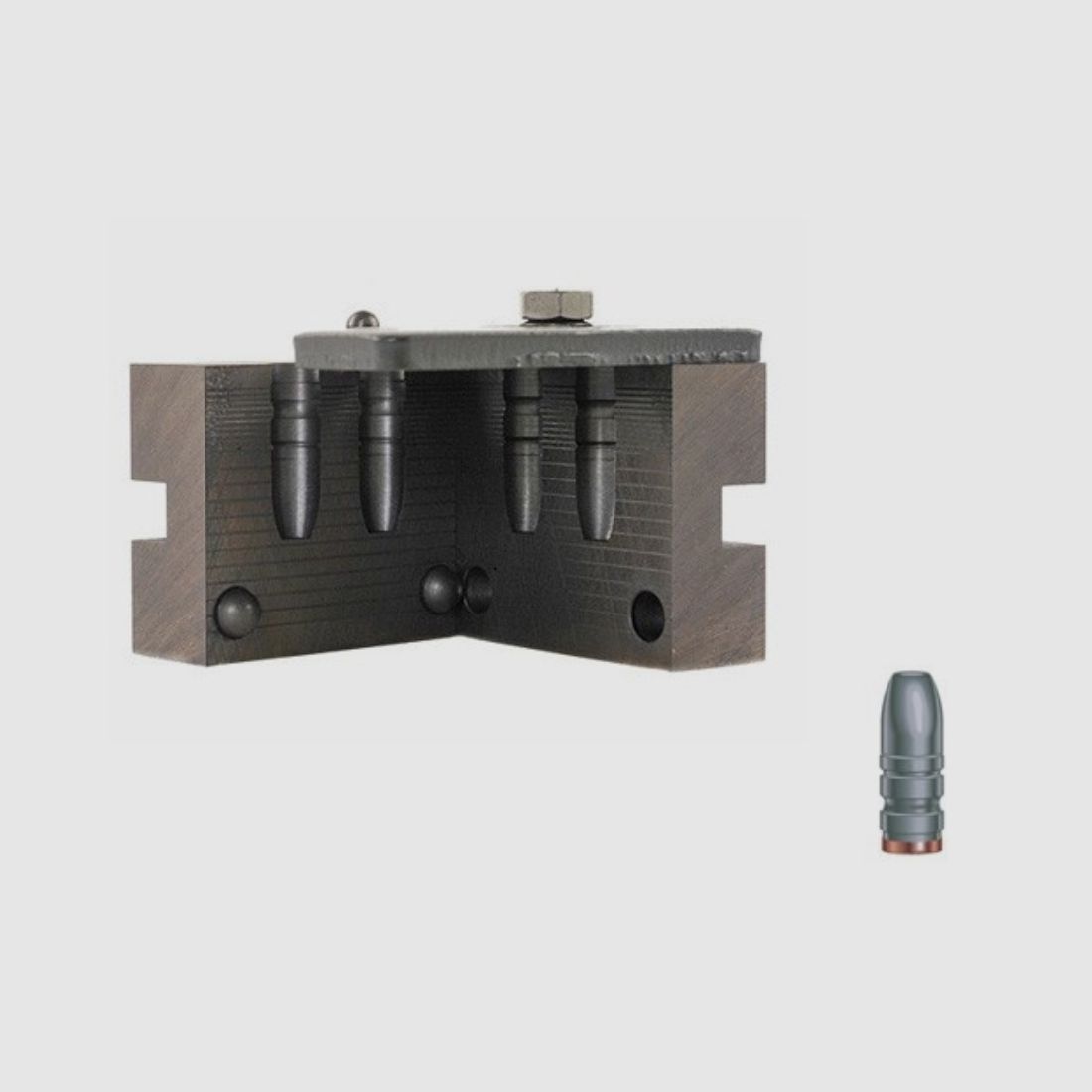 RCBS Doppelgiesskokille .321 / 8,15 mm 170 gr / 11,0 g 32-170-FN Flachkopfgeschosse Gas Check .321