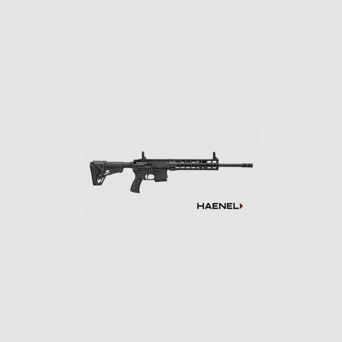 Haenel semi-automatisch geweer CR 223 16,65" zwart met korte handgreep en fijne trekker