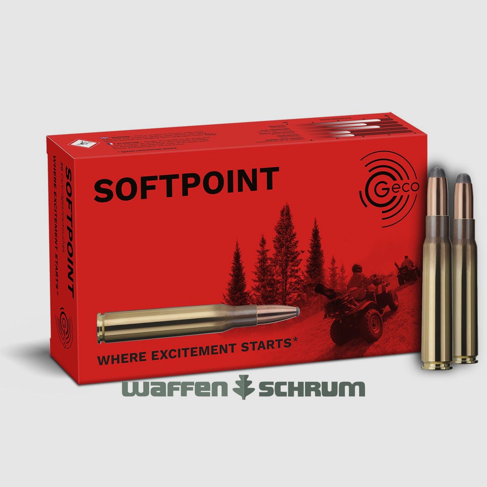 Geco 8x57JS Teilmantel/SP 12,0g - 185gr