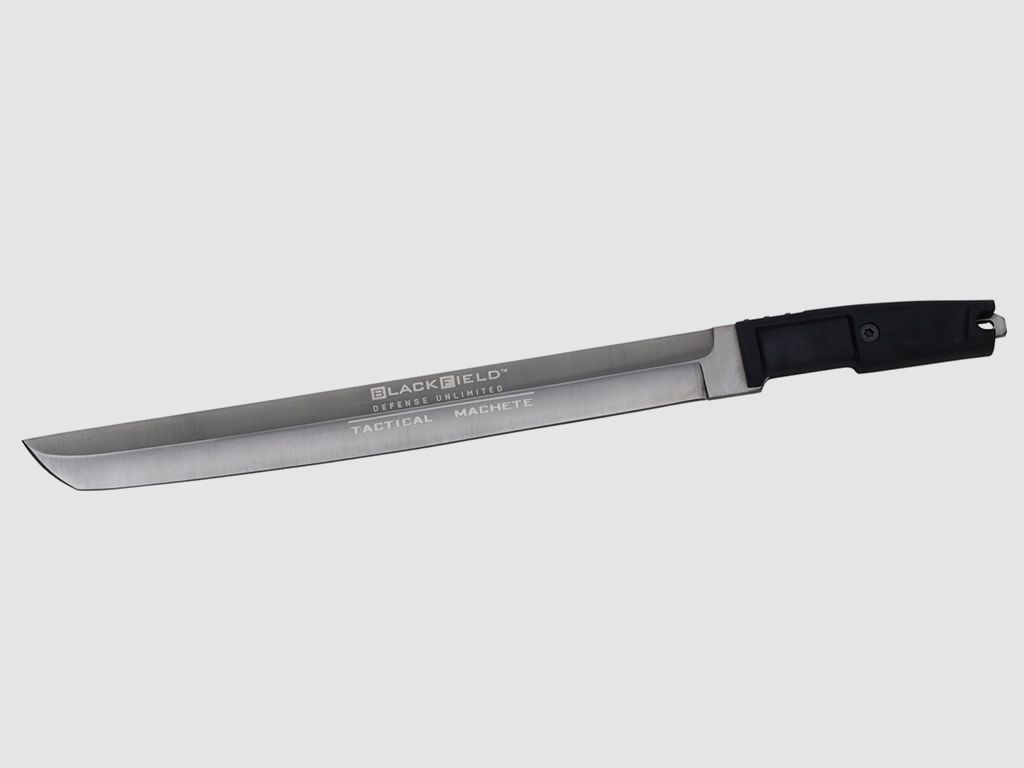 Machete Blackfield Tactical by Haller Defense Unlimited Stahl 420 KlingenlĂ¤nge 35 cm inklusive Nylonscheide (P18)