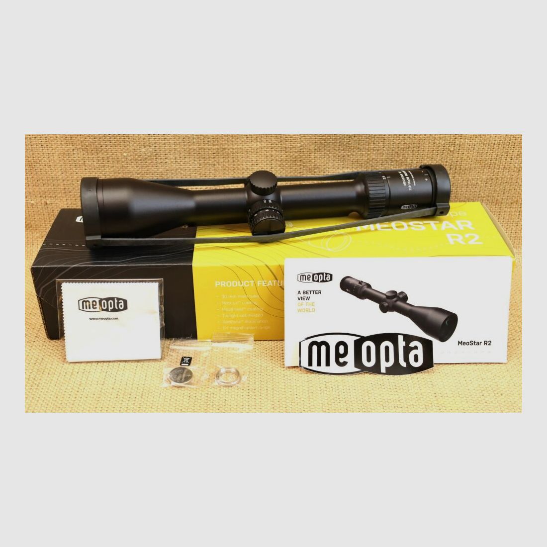 Meopta Zielfernrohr Meostar R2 2,5–15x56, Absehen 4-RD mit Innenschiene