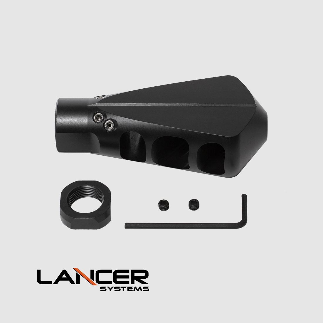 LANCER SYSTEMS 7.62mm Viper Muzzle Brake 5/8-24 UNEF BLK, Bild 1 von 3