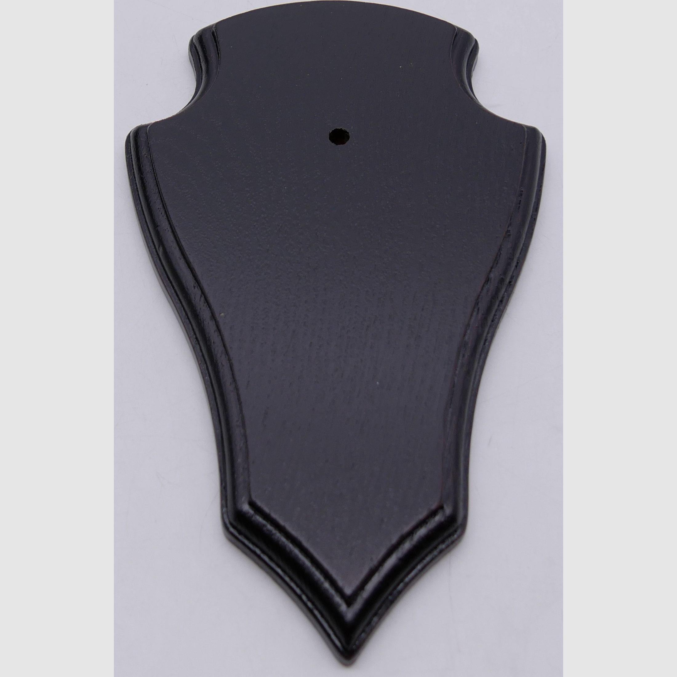 Wappenschilder für Rehtrophäen Doppelfräsung aus Eichenholz Dunkel 18x11cm