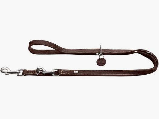 Hunter Verstellbare Führleine Aalborg / Länge 200cm / Breite 20mm dunkelbraun