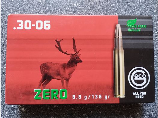 Geco Zero .30-06 bleifrei 25 Schuss 8,8g / 136gr