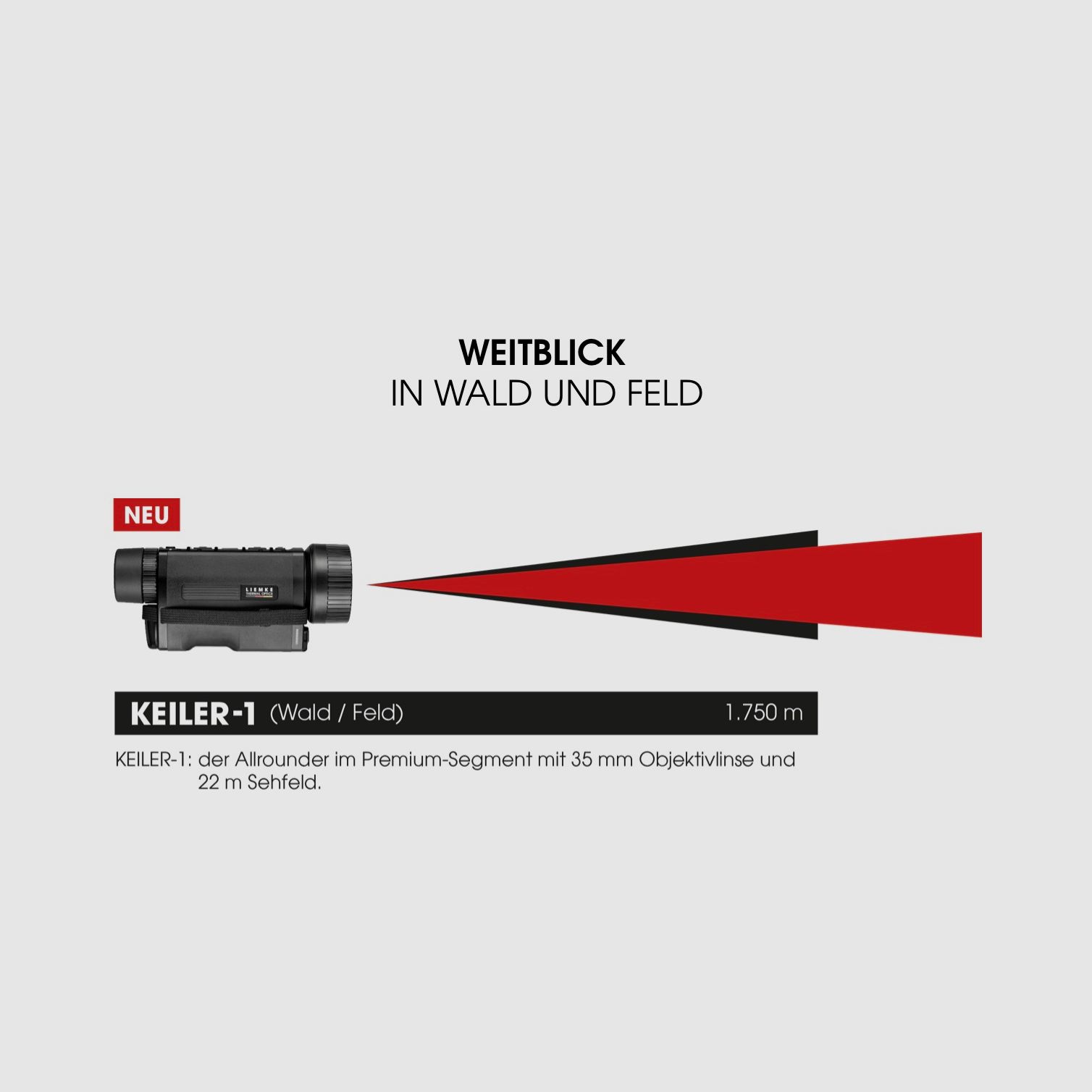 Liemke 80113544 KEILER-1 640x512 pixel 1750m portata di rilevamento