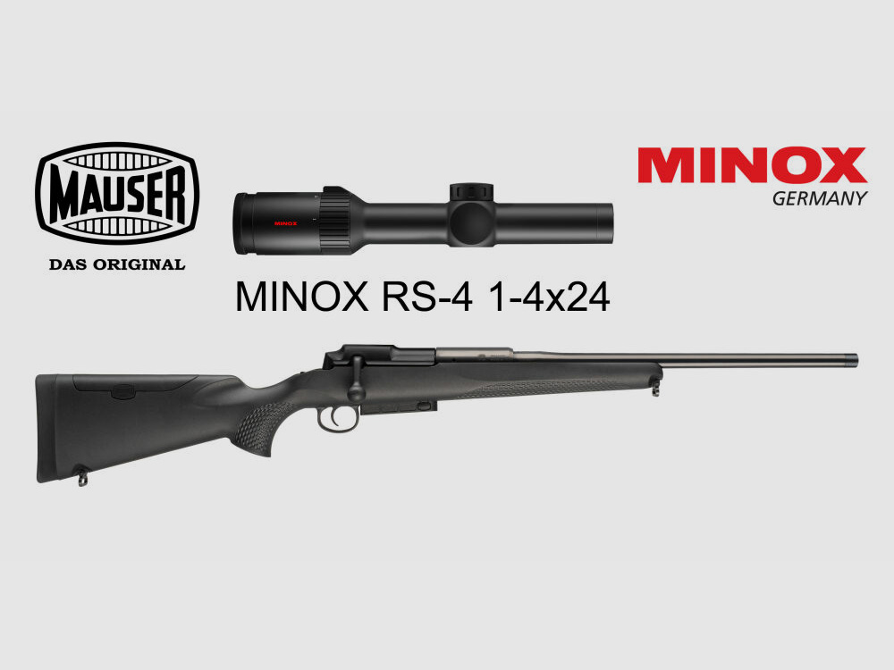 Blaser Group GmbH MAUSER 25 EXTREME Repetier z prostym naciągiem .308 Win. + MINOX RS-4 1-4x24