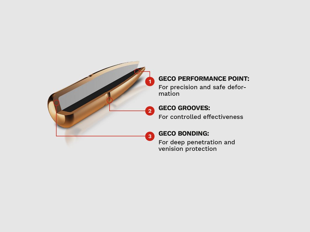 Munitions GECO 8x57 JS PLUS, 12,7 g, image 4 sur 5