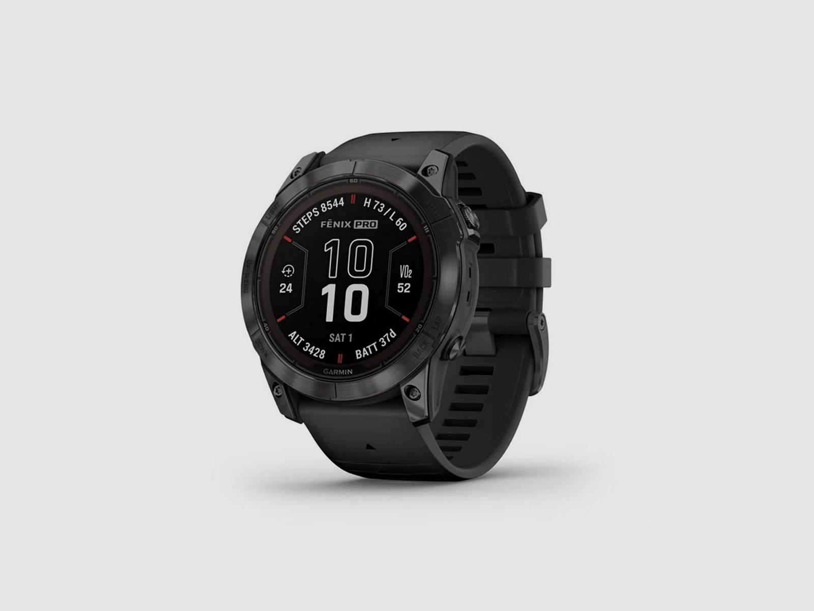 WATCH – GARMIN – FĒNIX® 7X PRO – Sapphire Solar Carbon, image 1 of 5