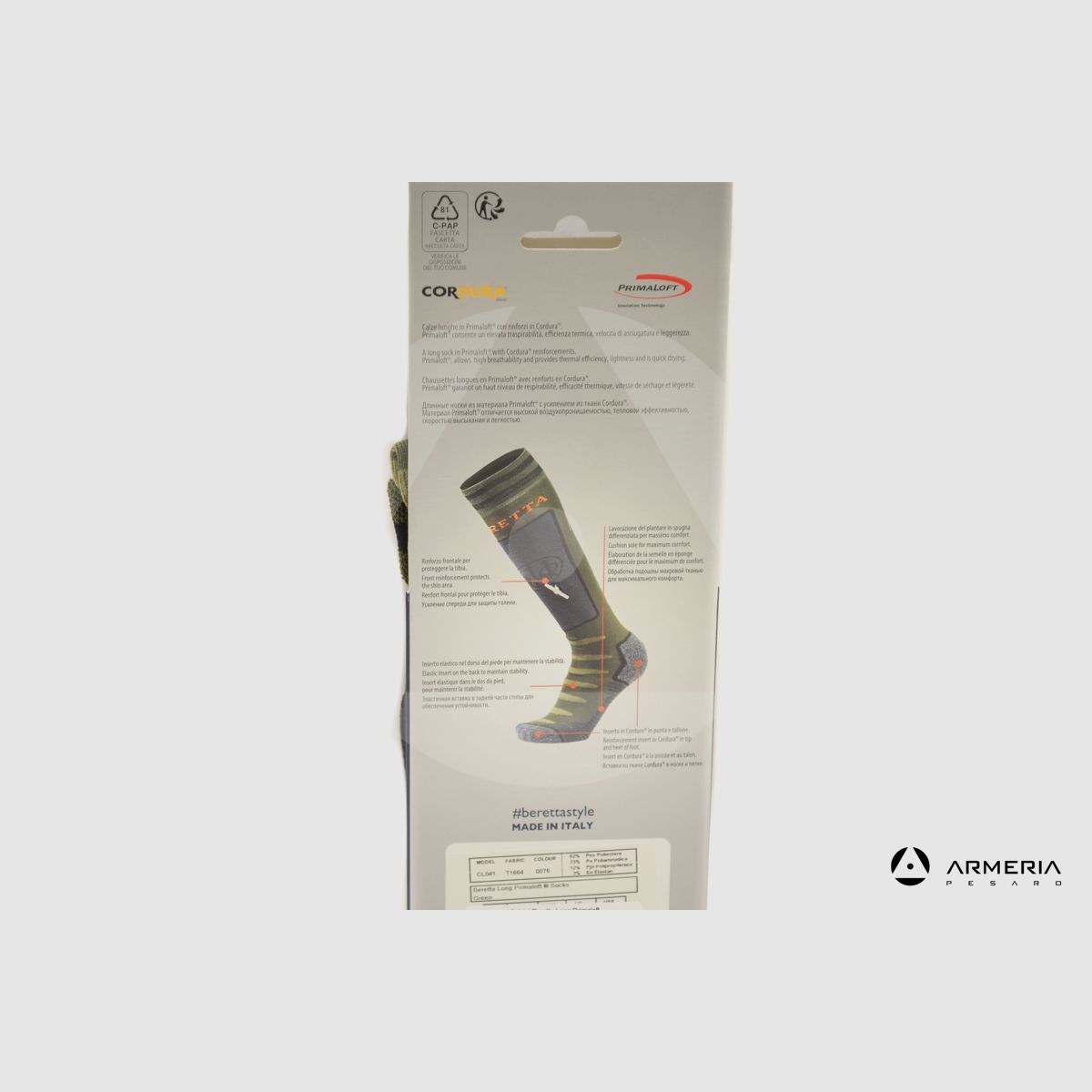 Schaftüberzug Calzetti Jagd Outdoor Beretta Long Primaloft Größe 41-43, Bild 2 von 2