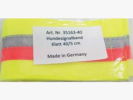 Hond signaalband 40 cm - Klittenbandsluiting, breedte: 5 cm