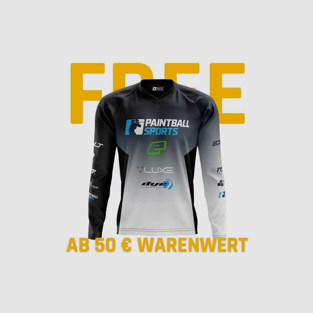 Maillot PRO Paintball Sports - Édition TOURNOI (noir/blanc)