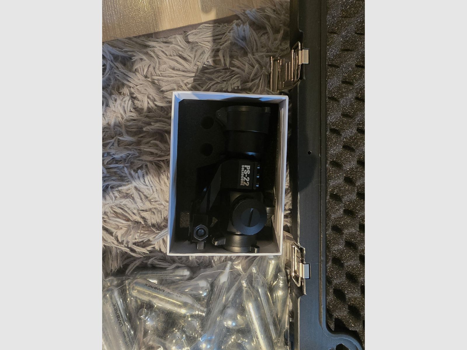 Conjunto completo: Umarex T4E HK416 D / RAM fusil de asalto (cal. .43) incluye 2 cargadores, Red Dot, CO2 y mucha munición