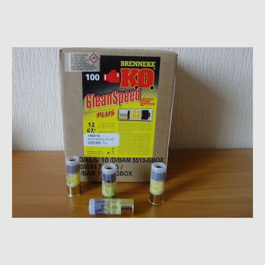 Brenneke 100 pièces, Brenneke K.O-CS Plus 12/67,5