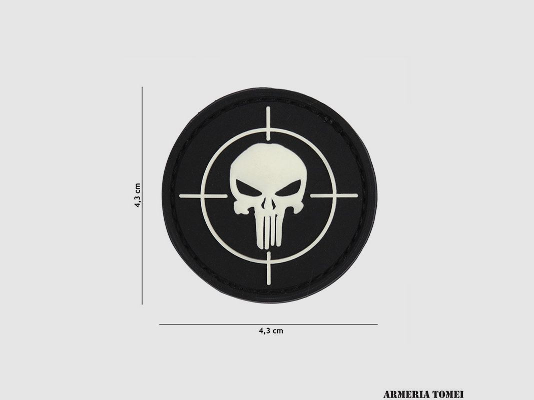 PATCH – 3D PVC PUNISHER SIGHT SCHWARZ #9033