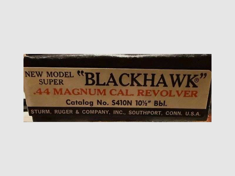 RUGER NUEVO MODELO SUPER BLACKHAWK. 10,5" cañón. 44 mag
