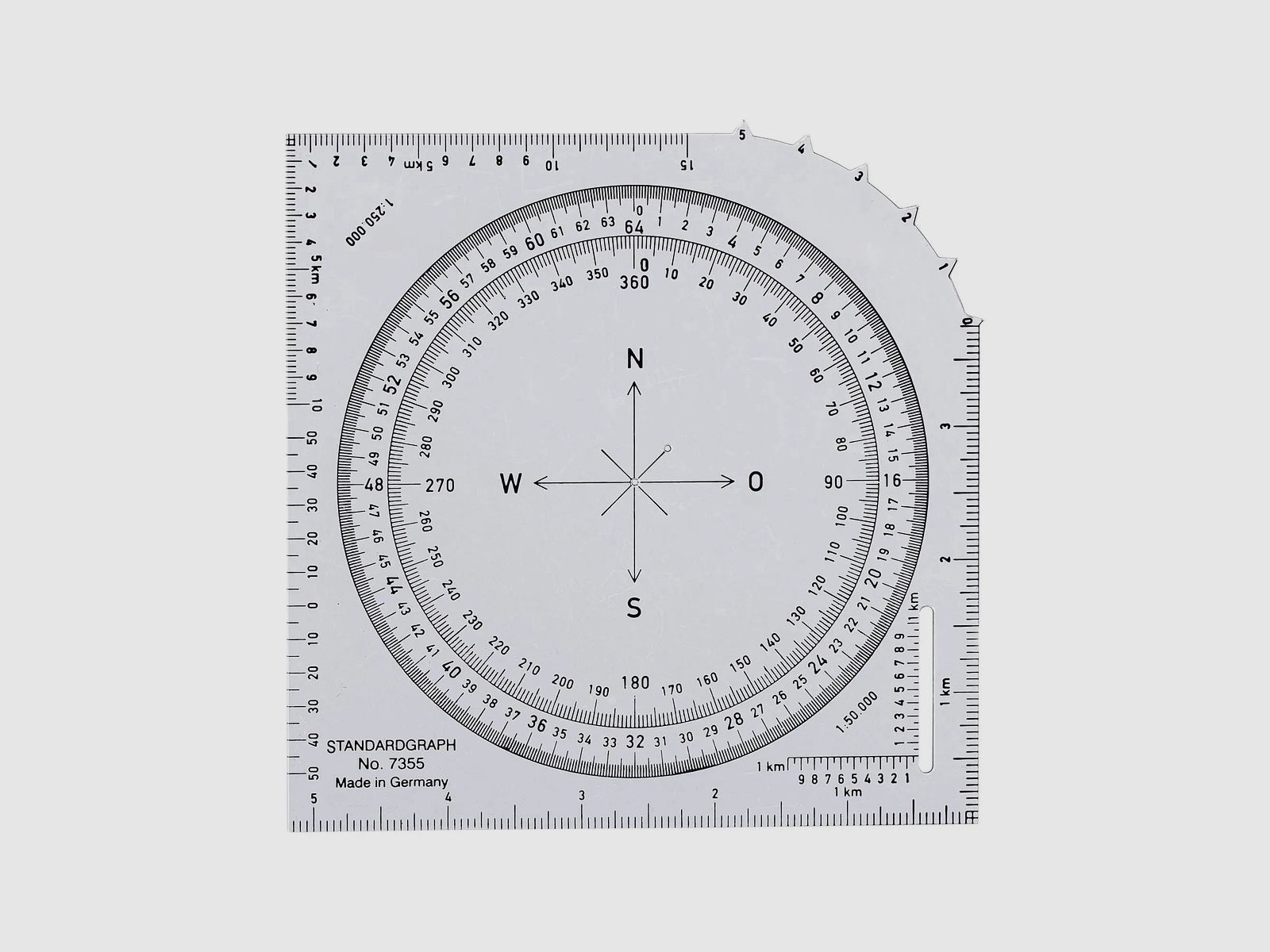 Standardgraph Karten-Winkelmesser