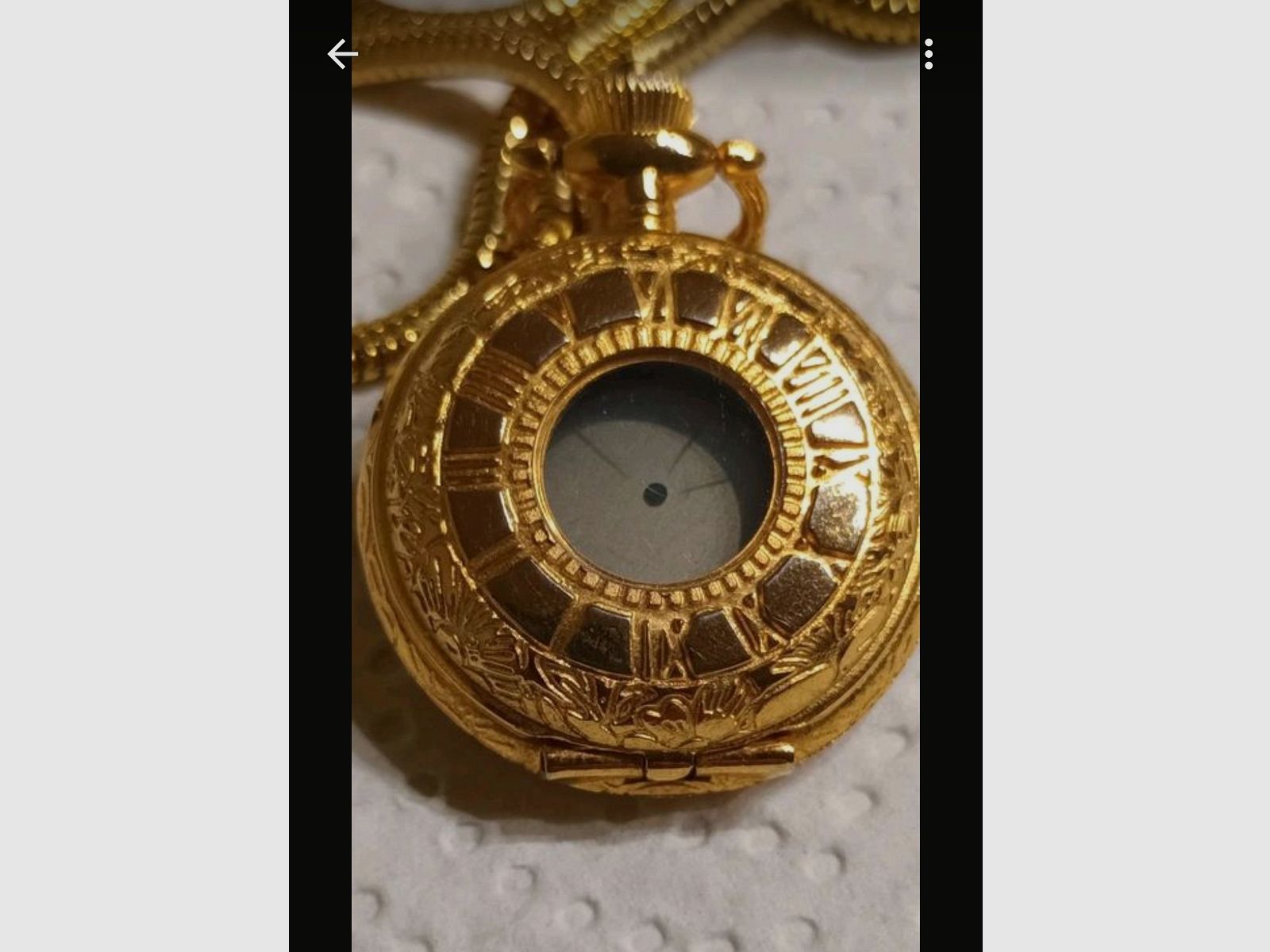 Ladies watch with necklace