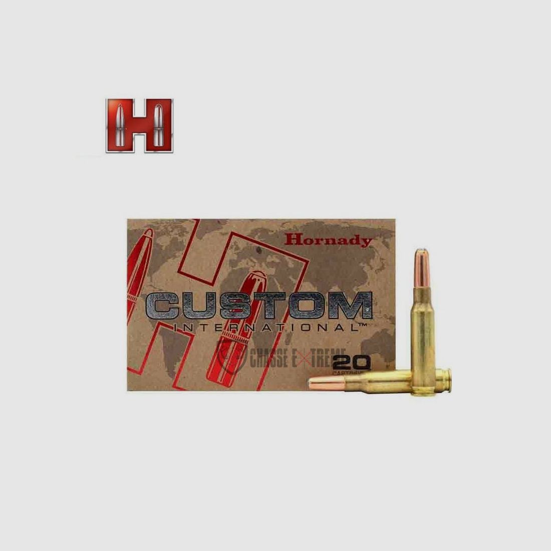 20 nabojów HORNADY Custom International .308 Win 220 Gr Interlock Rn