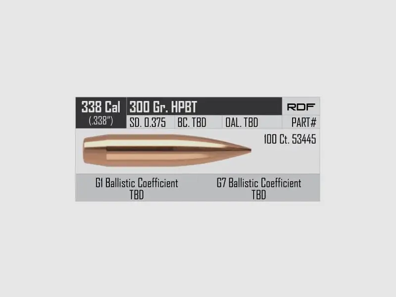Geschosse Nosler RDF .338 cal, dia .338, 300grs, Bild 3 von 3