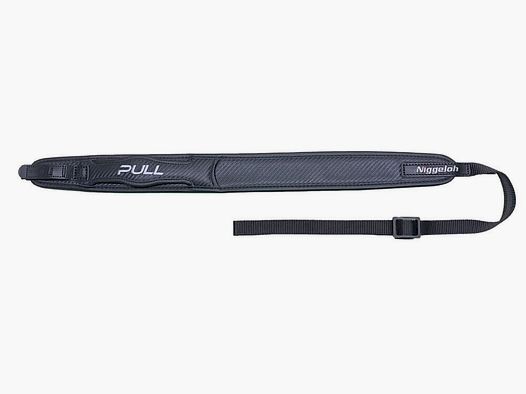 Gewehrgurt Neopren PULL mit Schnellverschlüssen – Leder-Carbon
