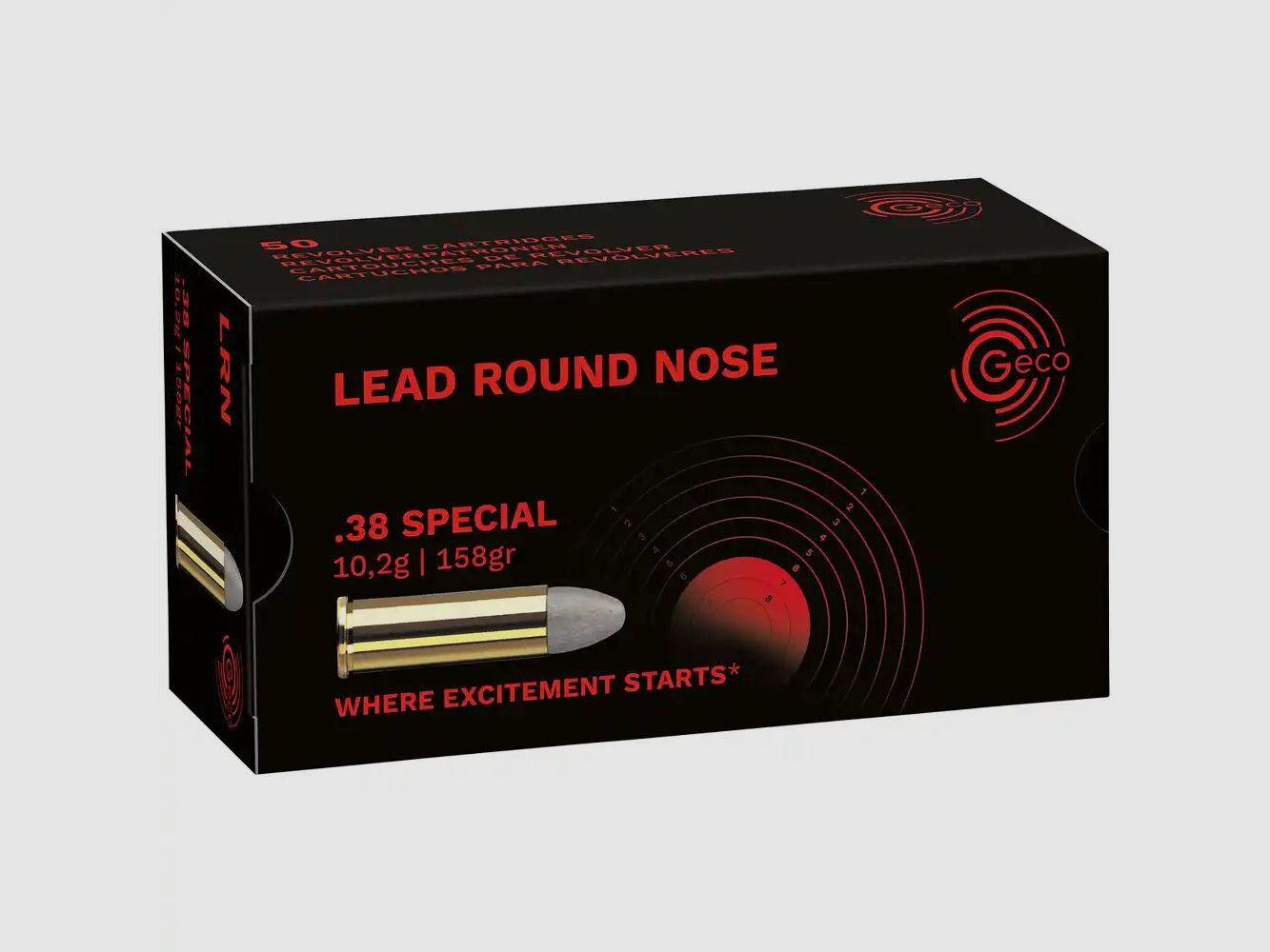 Geco Lead Round Nose 158 grs - 50 pcs