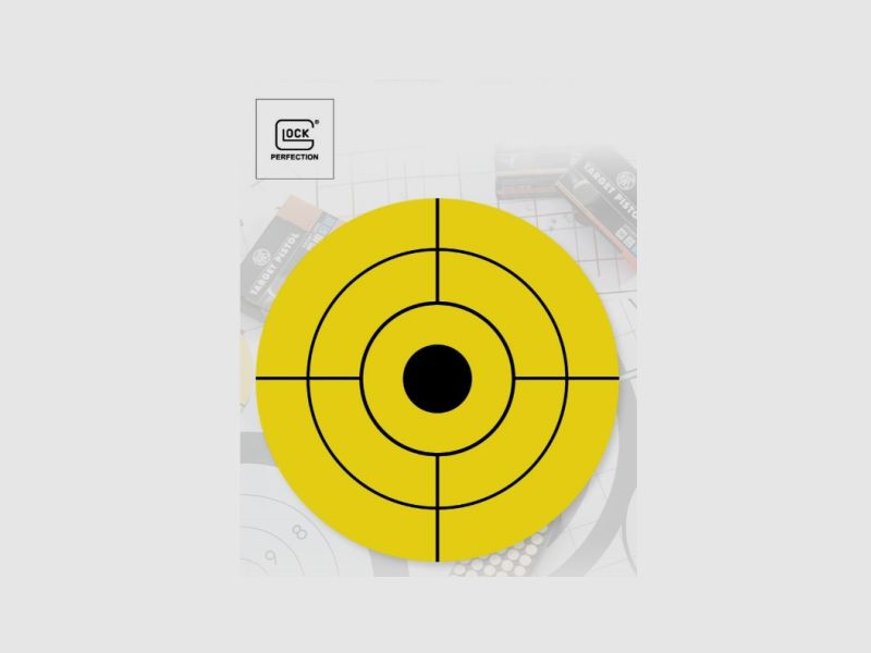 CIBLES GLOCK 44 JAUNE PAQUET DE 25