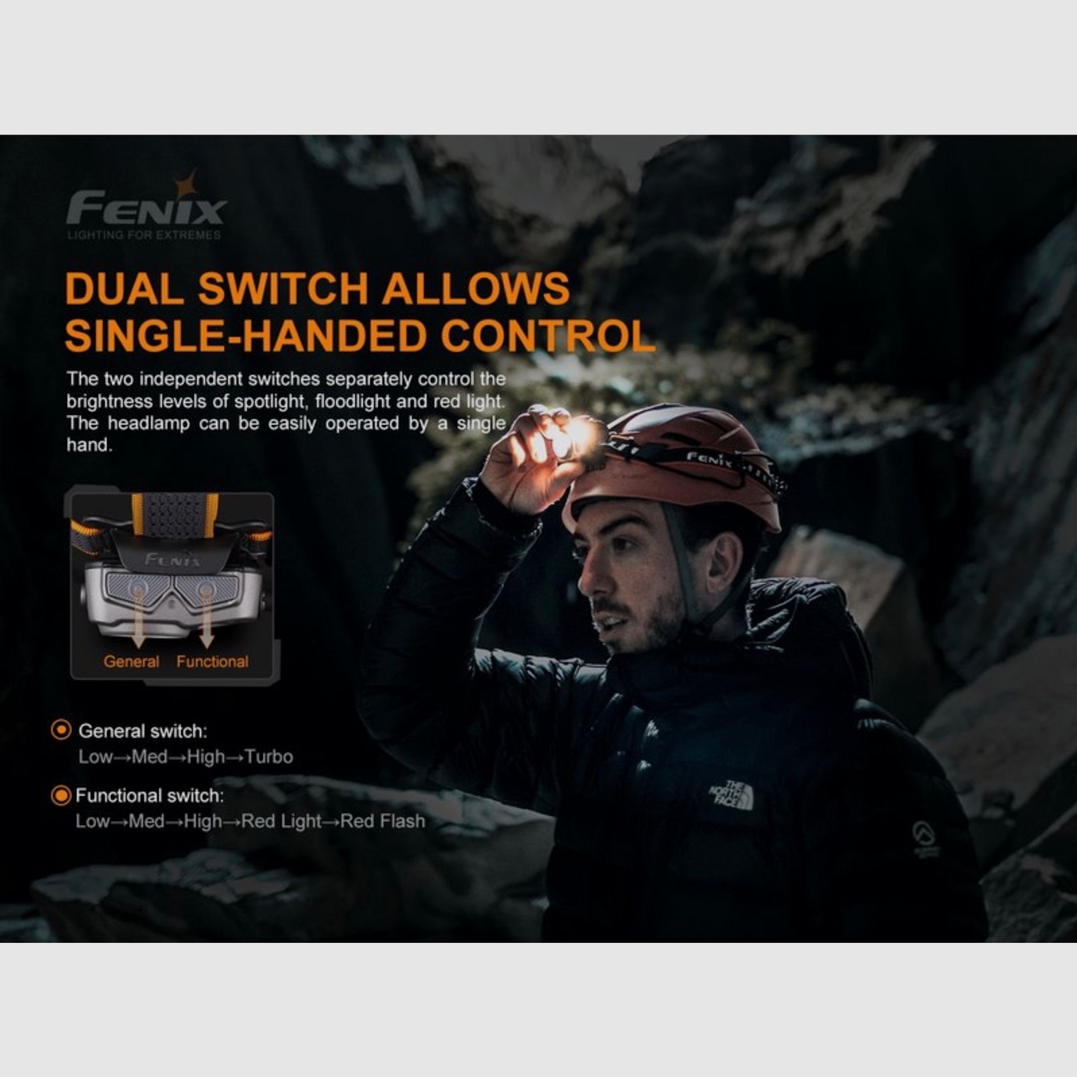 Fenix FEHP16R lámpara frontal LED P16R 1700 lúmenes