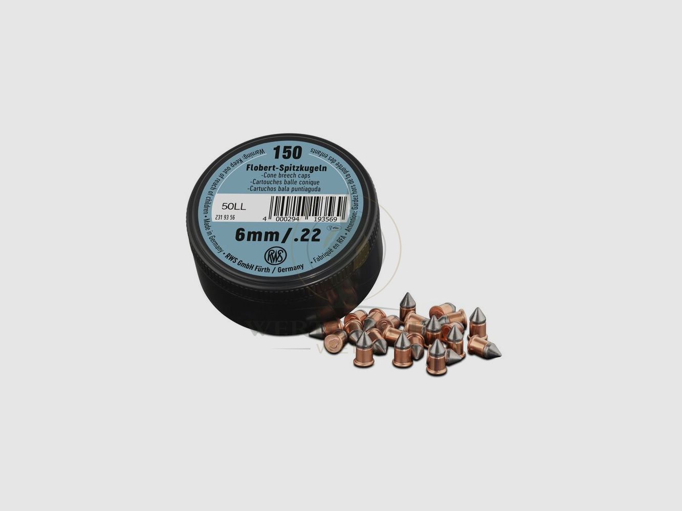 RWS 6mm Flobert Proiettile Punta 150 pz.