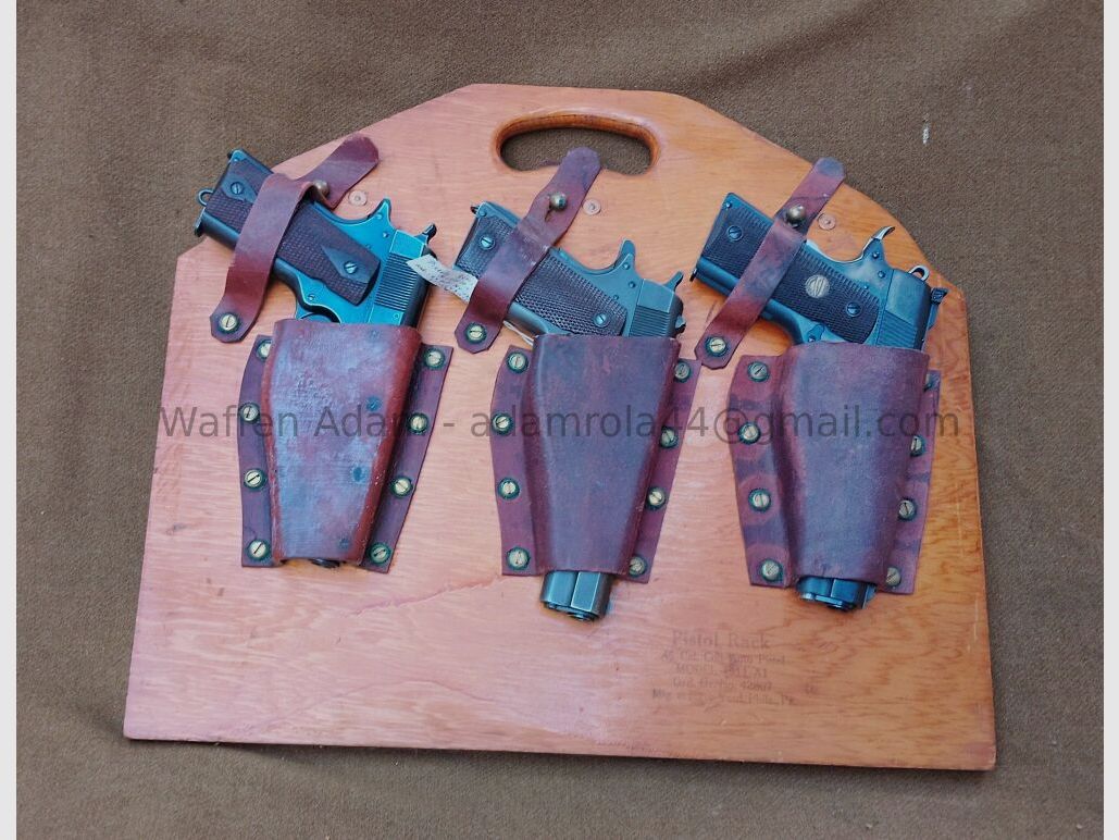 Pistola Colt 1911A1 degli Stati Uniti, Mig. al Cantiere Navale, Filadelfia, Pa. Supporto per pistole da battaglia della Marina degli Stati Uniti Colt 45, Pistole automatiche militari statunitensi Volume 1 1894-1920