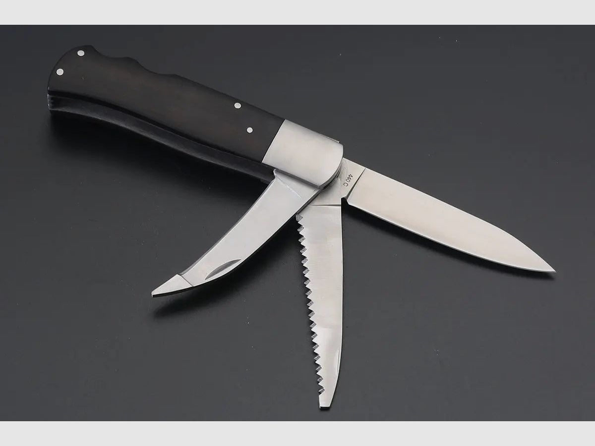 Couteau de poche de chasse PUMA TEC en ébène