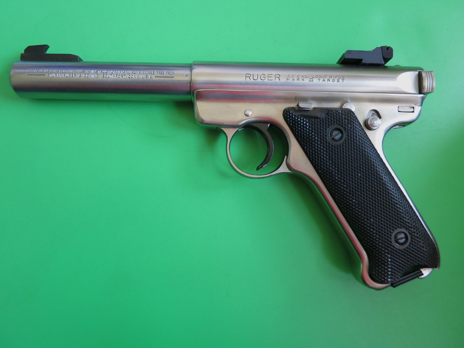 Sportpistool Ruger Mark II (MK 2) Target STS, .22 lfB, RVS (roestvrij staal)     #31