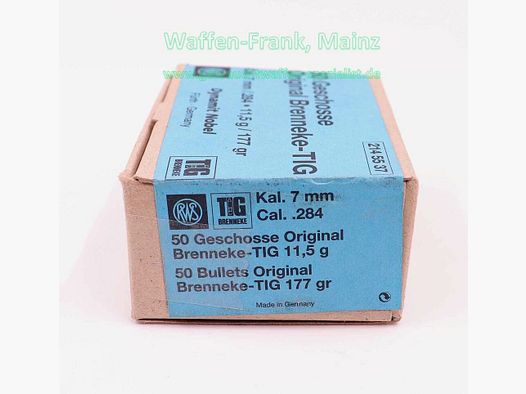 RWS (WZd.Fa.Rottweil) balles de fusil 7mm (.284)